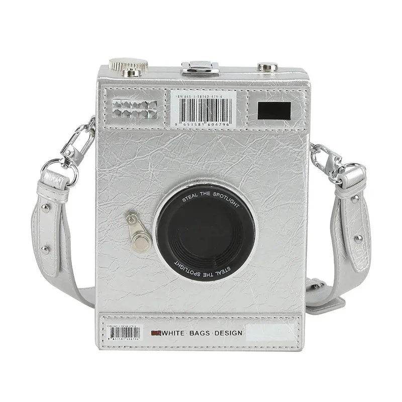 2025 ♥   Nuova spalla creativa a forma di fotocamera per borse da donna Borsa a tracolla divertente a tracolla per cellulare piccola P ☆ ★