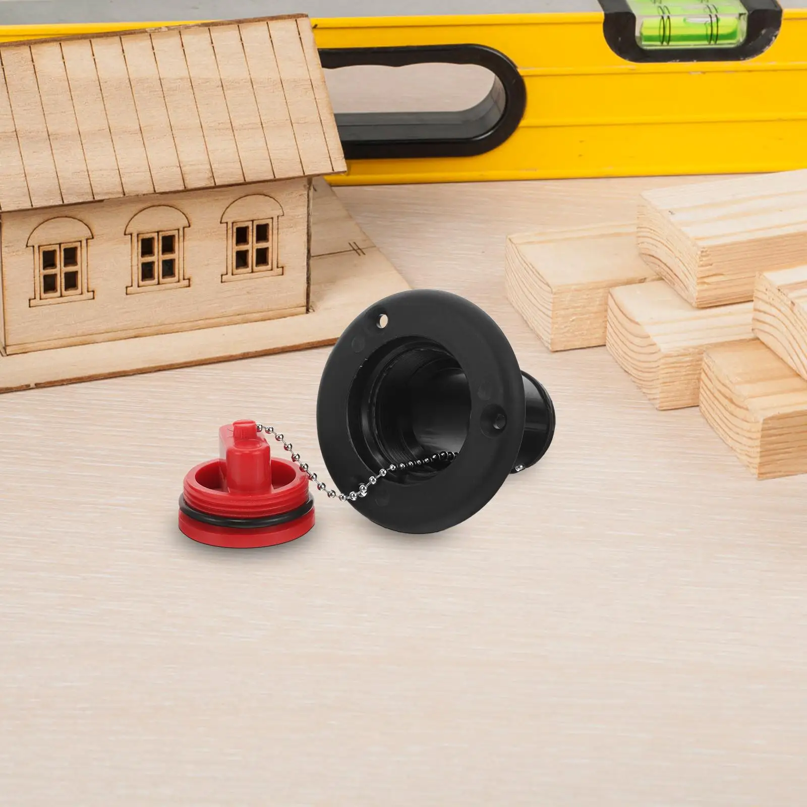 Tank 38MM Black Red RV Boat Accessories Replacement Plastic Lid Gas Tank Cap Replacement Vent Marine Parts