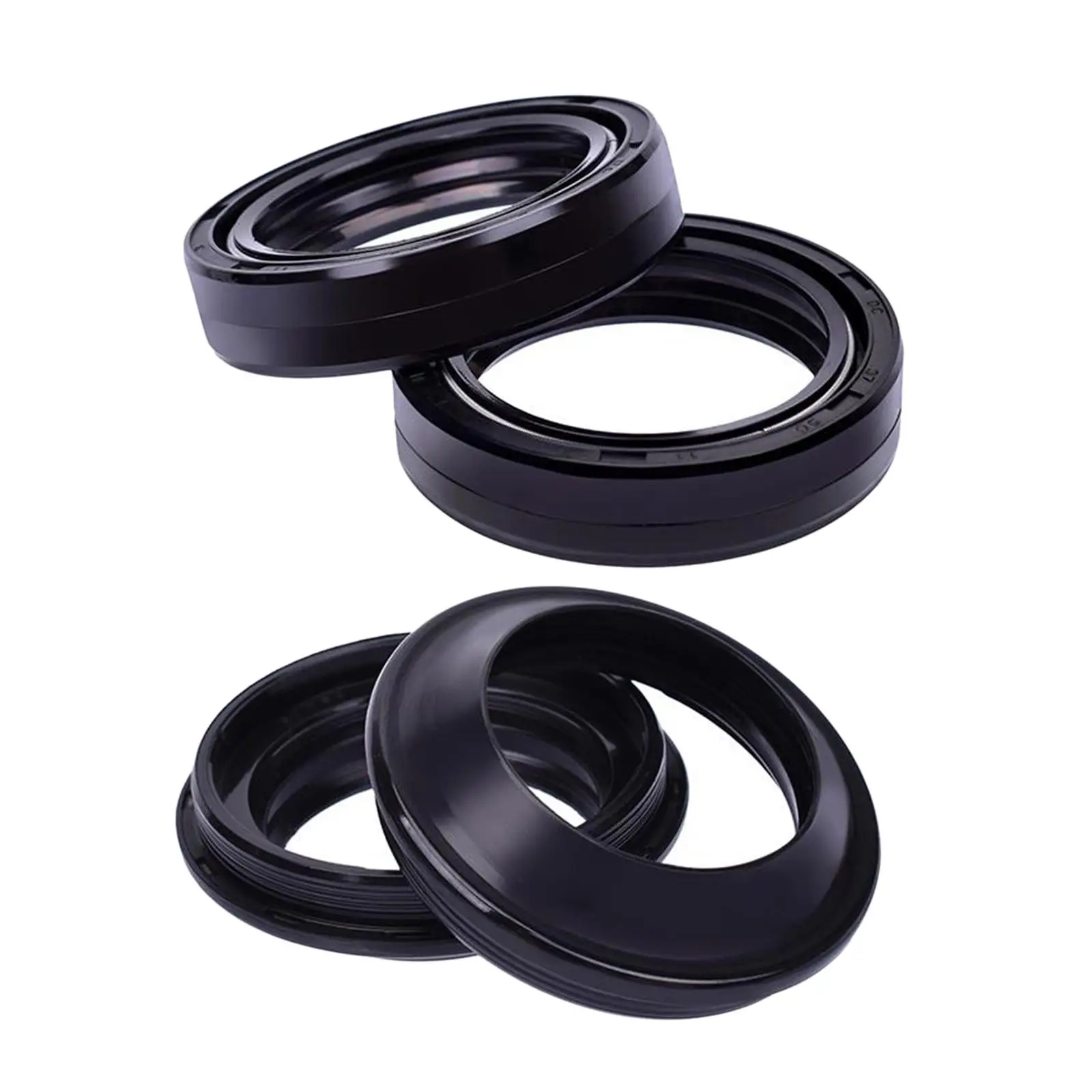 Retenes de aceite 37mm x 50mm x 11mm, kit de repuesto para amortiguador de polvo de horquilla delantera de motocicleta Kawasaki EX250 EX500