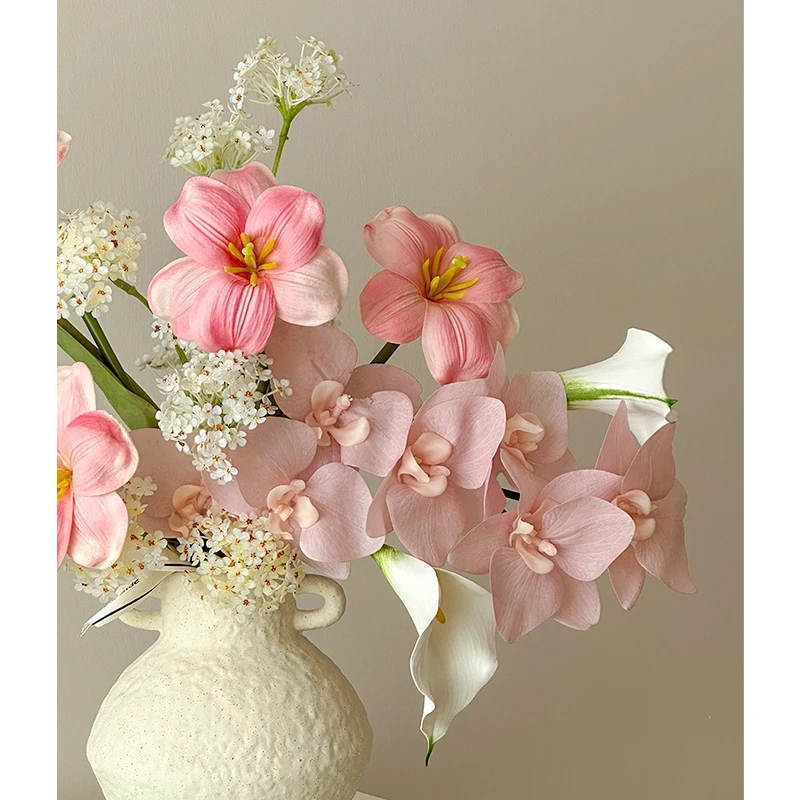 French fake flower simulation flower arrangement vase ornament living room flower arrangement bouquet wedding