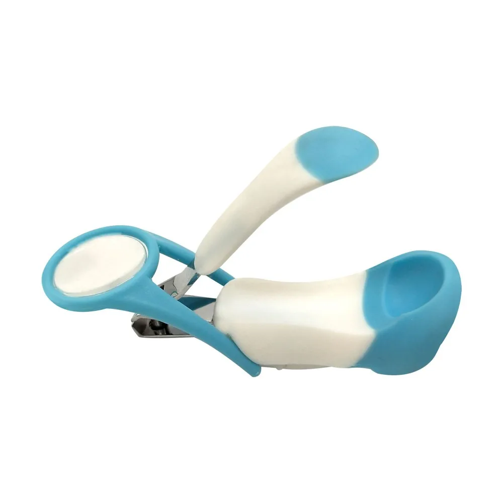 Cortaúñas de Color azul con lupa