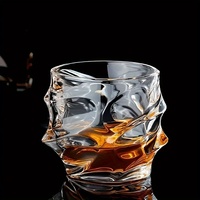 Embossed Whiskey Glass Set Luxury Bar KTV Gift Box Classic Spirits Cups Home Beer Glassware