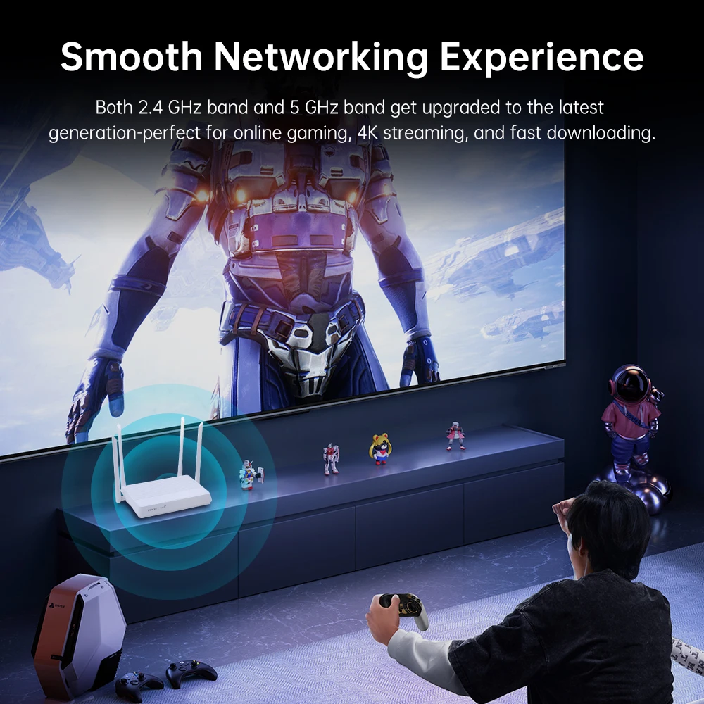 FENVI AX3000 WiFi 6 Mesh WIFI Gigabit Router 2.4G/5GHz Dual-Band 802.11AX Wireless Signal Amplifier WiFi Repeater WPA3 5G Router