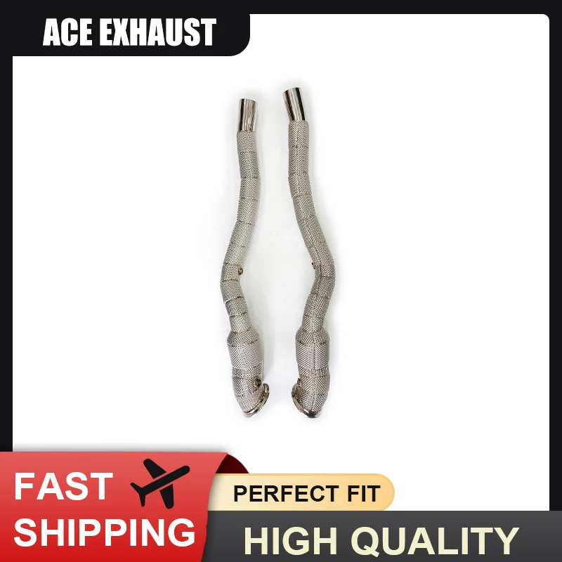 ACE Exhaust Pipe Stainless Steel Downpipe for Ferrari F12 Berlinetta/FF V12 /812 Superfast High Flow Performance Exhuaust Header