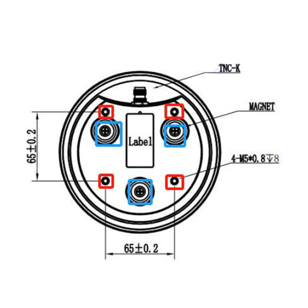 BY 504 GNSS Tri-band Vermessungs GNSS Antenna (L1, L2 & L5 Band) High Stable GNSS antenna anti interference L-Band-Antenne (IP67