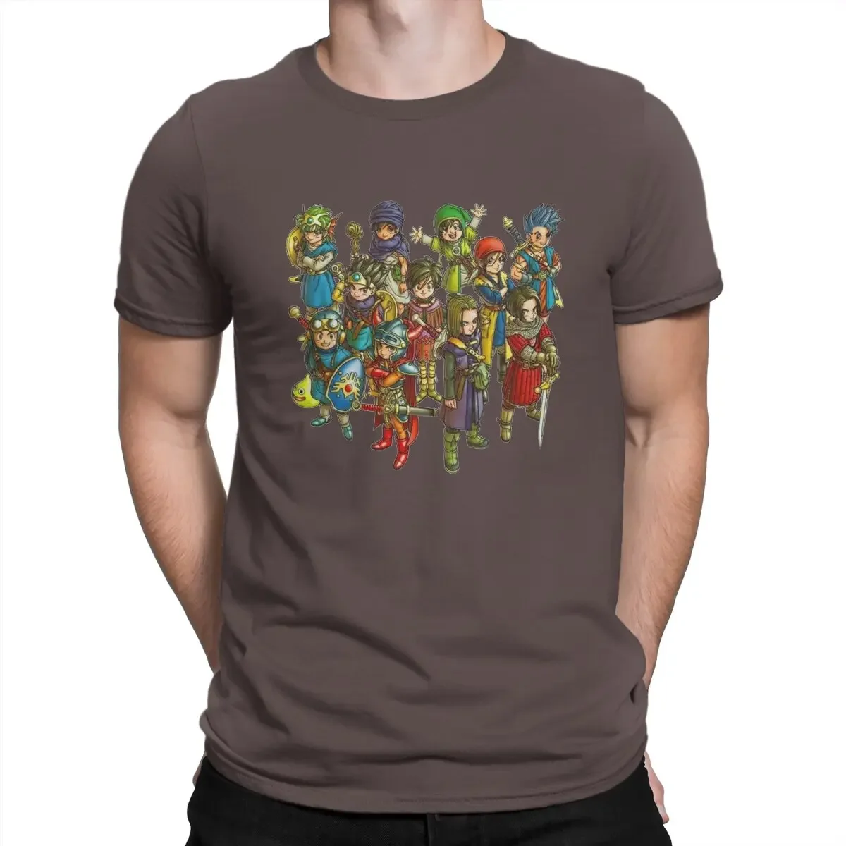 Round Collar Dragon Quest Tees Short Sleeve Clothes Summer Game Characters T Shirt Men Cotton Casual T-Shirts men clothing