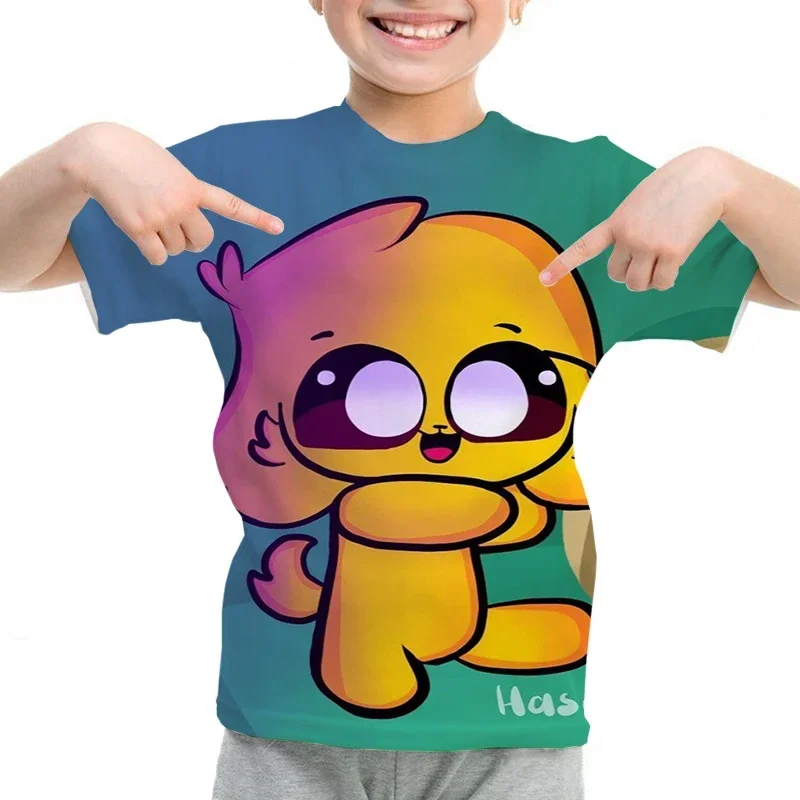 Kids Mikecrack T Shirt Boys Girls Cartoon Compadretes T-shirt Teens Summer Short Sleeve Anime Tee Tops Children Clothes shirt