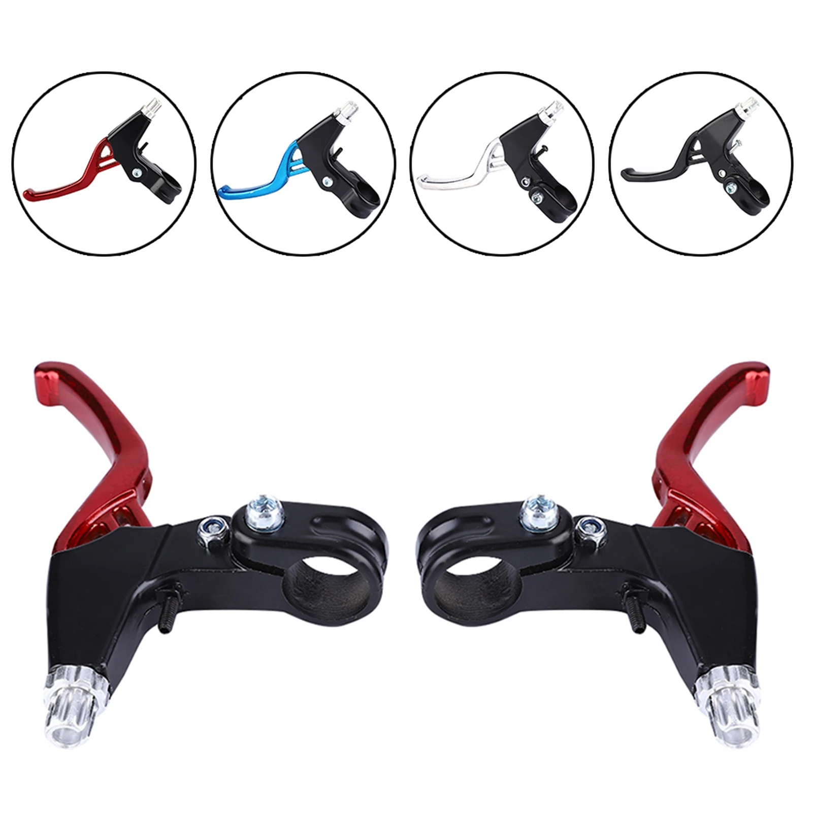 1 Pair Aluminium Alloy Mountain Bike Cycling Brake Level Handles 4 Colors