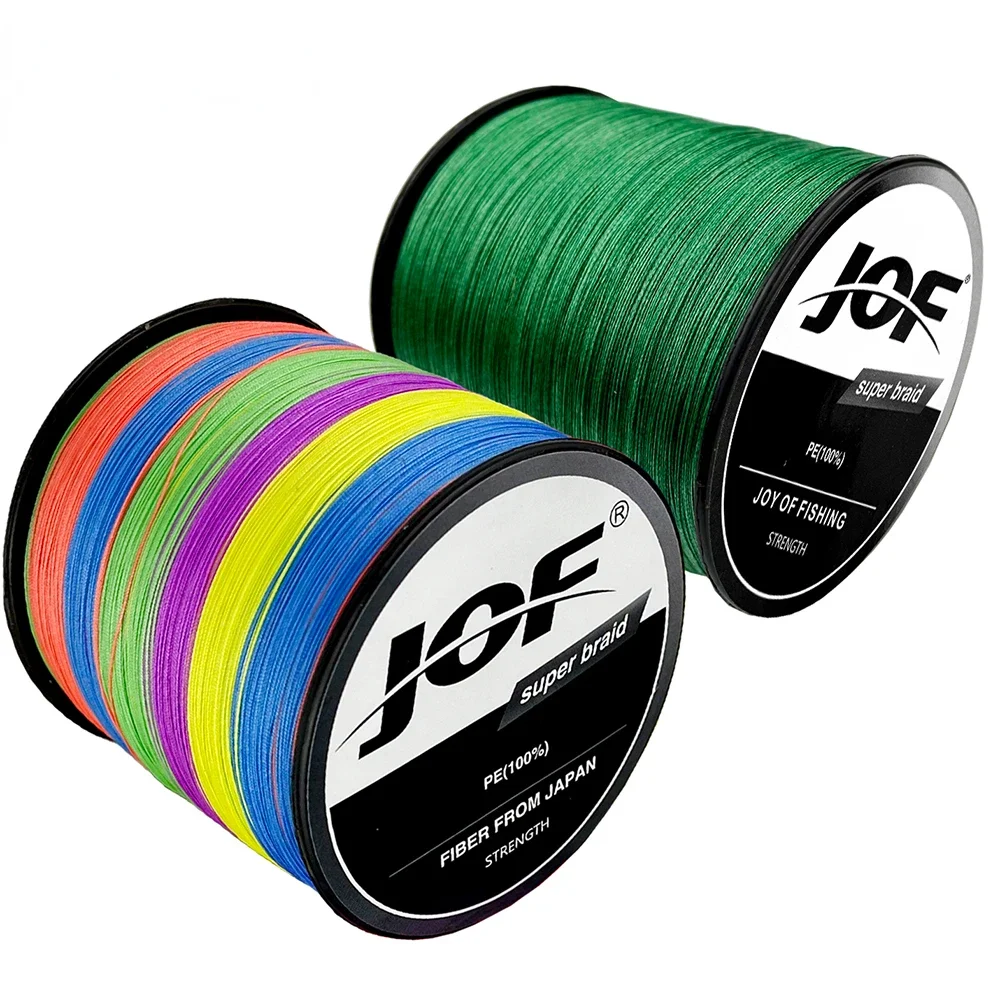 JOF Original Braided Fishing Line 16 Strands Wear-Resistant 11.3-91KG Long Casting Multifilament PE Wire 1000M for All Waters