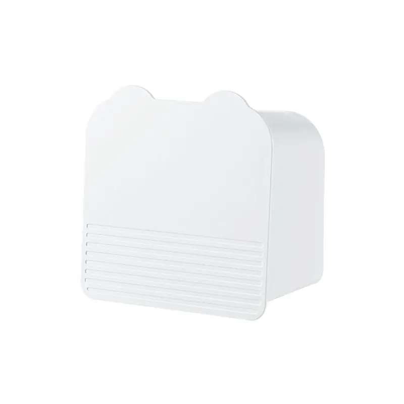 N84R 1 Pc White Cabinet Dustproof Flip Cover, Multi-Purpose Storage Perfect For Bathroom Vanity, Kitchen, And Bedroom