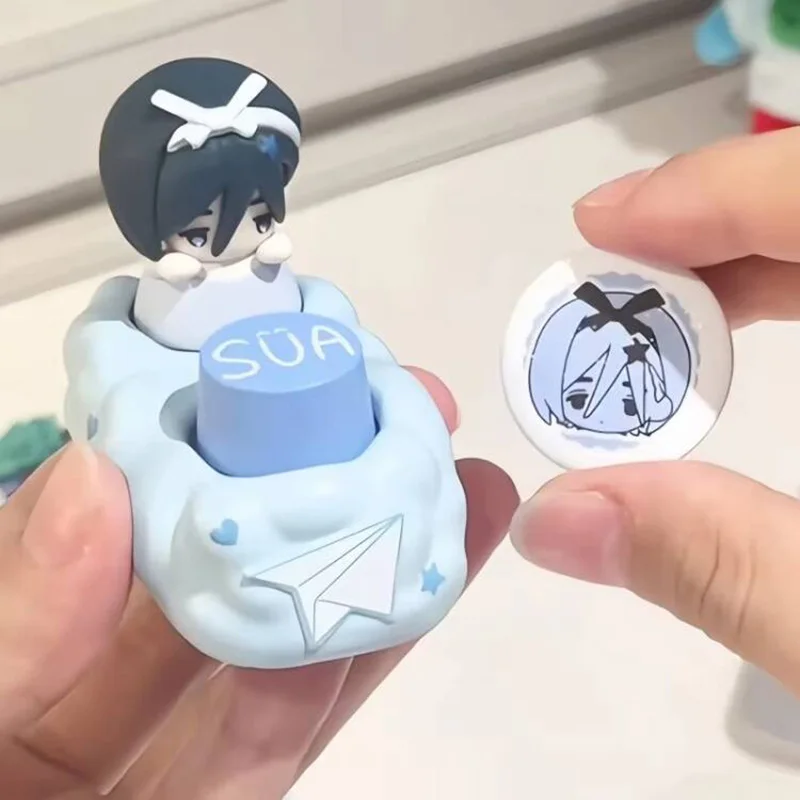 متوفر في المخزون، منتج جديد للمسرح الغريب، أغطية مفاتيح ميكانيكية ذات ياقة واحدة، مجموعة صندوق أعمى مفاجئة، ألعاب هدايا عيد الميلاد #5