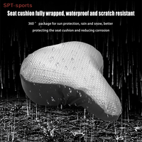 Waterproof Bike Seat Cover Rain Cover For Bicycle Saddle Elastic Dust And Rain Resistant Uv Protector Outdoor Bike Accessories