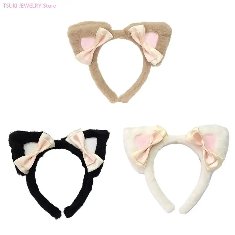 

62KE Comfortable Kitten Ears Headbands For Role Play Enthusiasts Themed Event