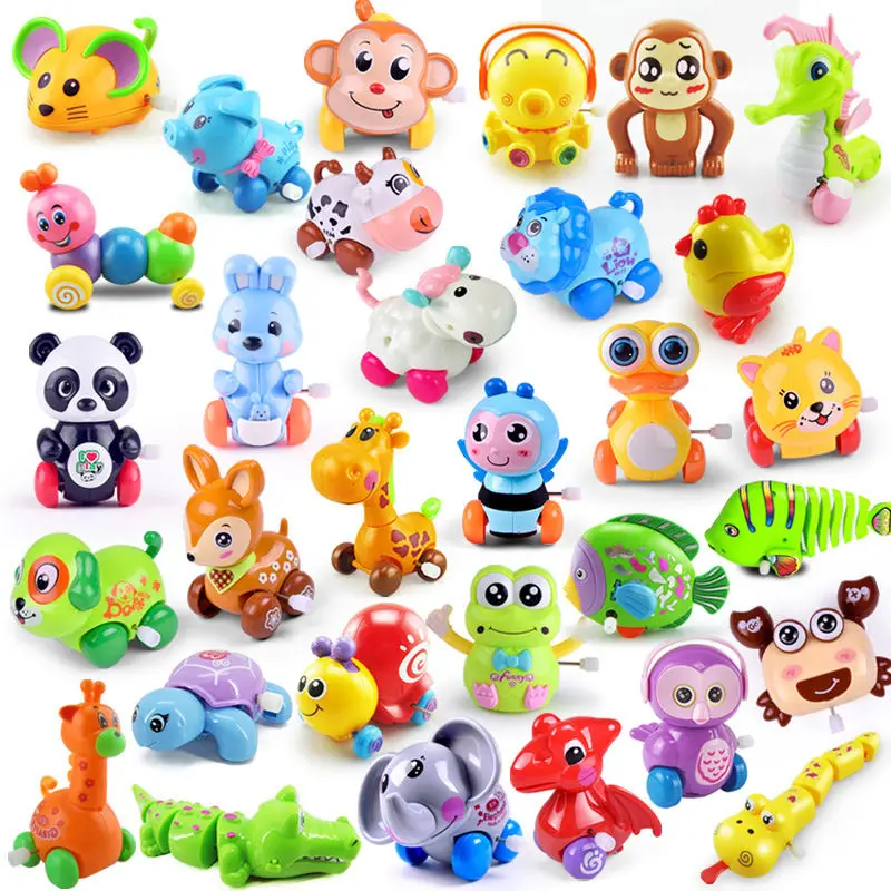 JOJOToy-Jouet mécanique pour enfants, cascadeur, course à pied, animaux, bébé, 5 pièces