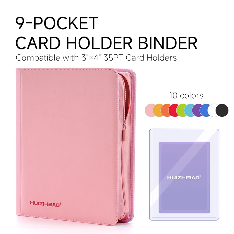 card-holders-binder-9-pocket-holds-288-card-holders-compatible-with-3-×4-35pt-card-holders