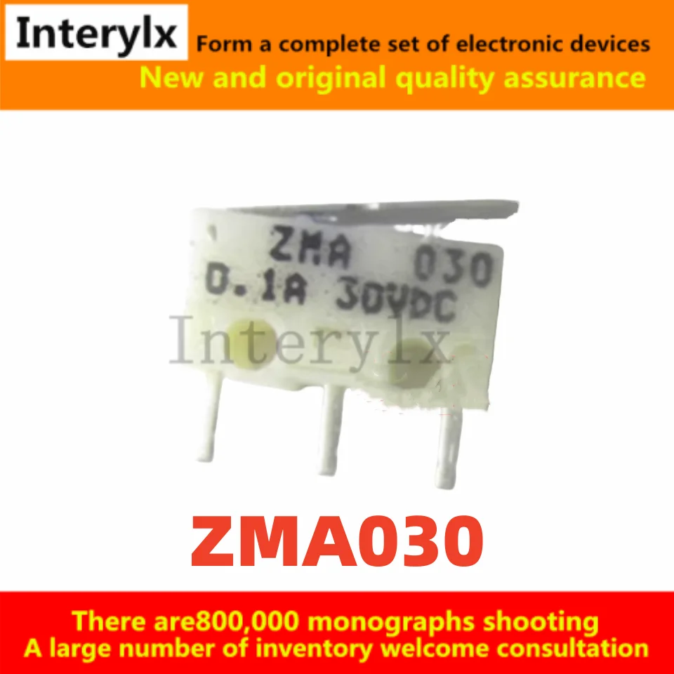 5Pcs/Lot Imported original mouse micro switch ZMA030 with iron plate 0.1A30VDC light force high life
