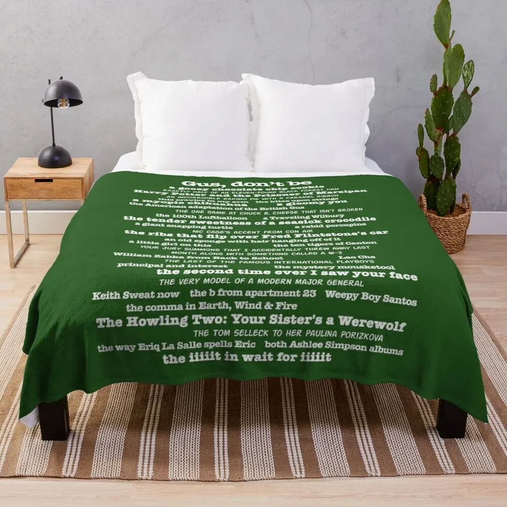 

Psych - Gus, Don't Be Throw Blanket Soft Home Decor Blanket for Couch Bedroom