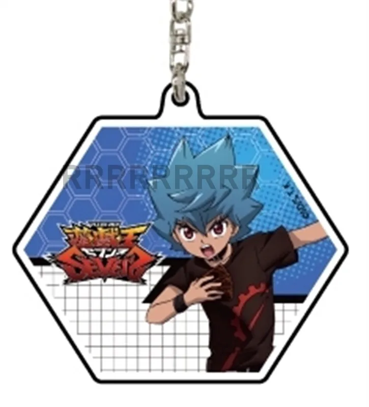 Anime YuGiOh Yu-Gi-Oh! ARGEN Keychain Puppe Yuga Oudou Luke Gakuto Romin Kamijou Tatsuhisa Acryl Schlüsselbund Tasche Anhänger für Geschenk