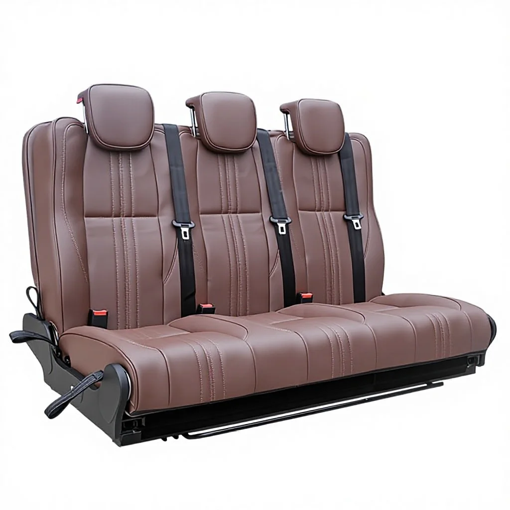 RV Swivel Seat, Luxury Forward Slip Foldable RVS Bed Seat for Cara Motorhome Trailer Three Fold RV Camping Car Seat