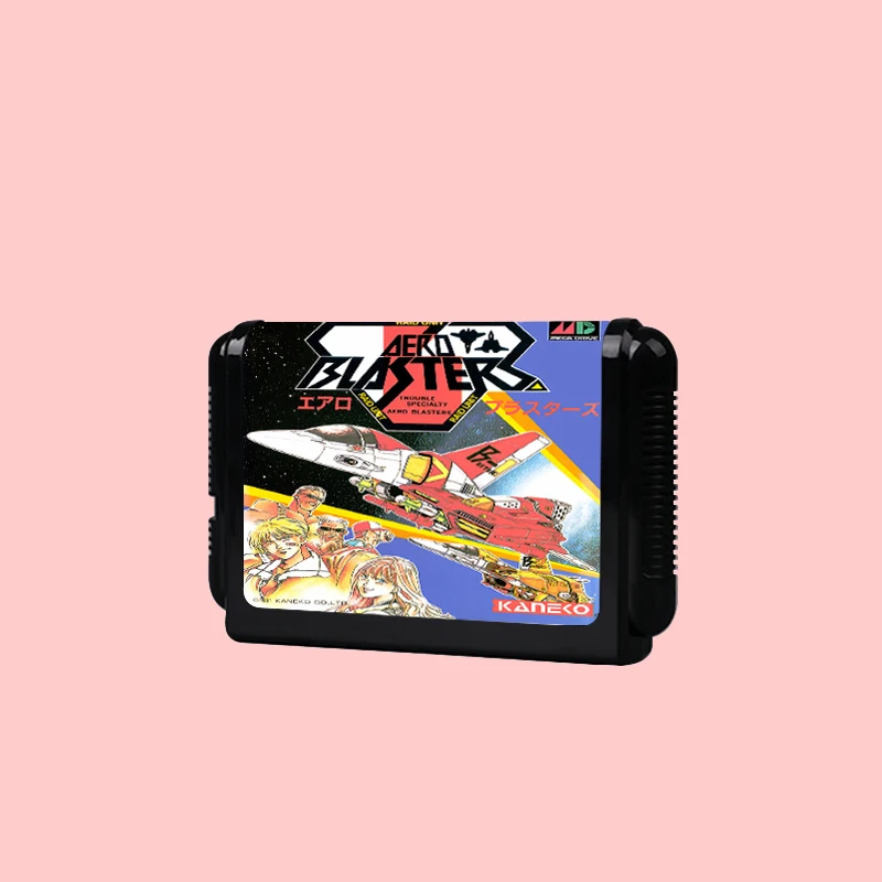 Air Buster (Aero Blasters) JAP Cover 16bit MD Game Card with Manual Retail Box for Sega Genesis Megadrive Video Game Consoles