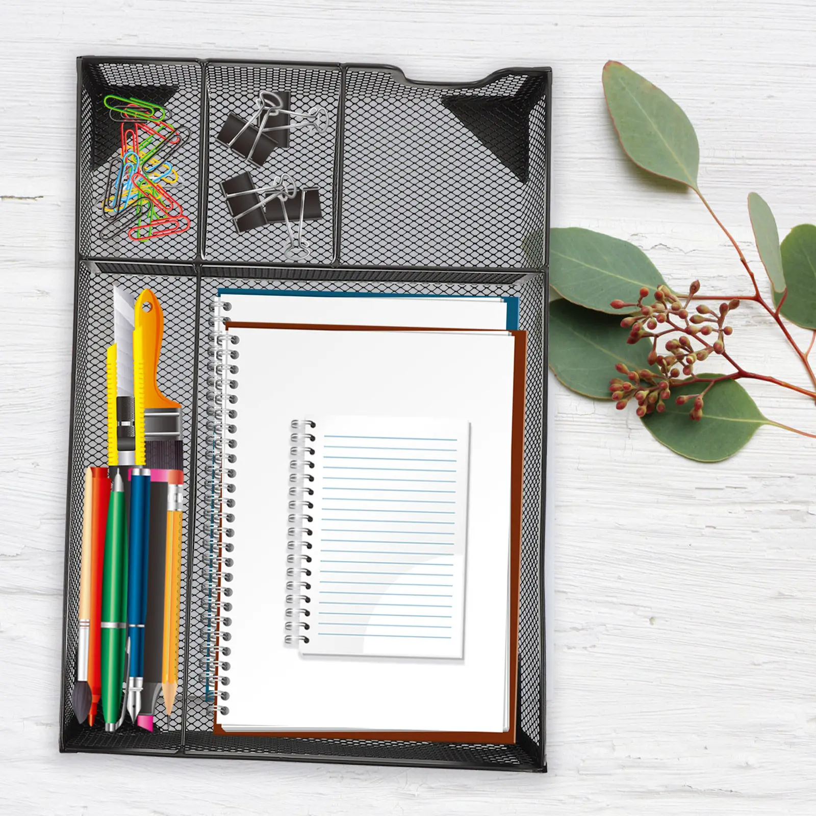 Drawer Style Mesh Desktop Orga - Office Drawer Organizer ulasan dan harga
