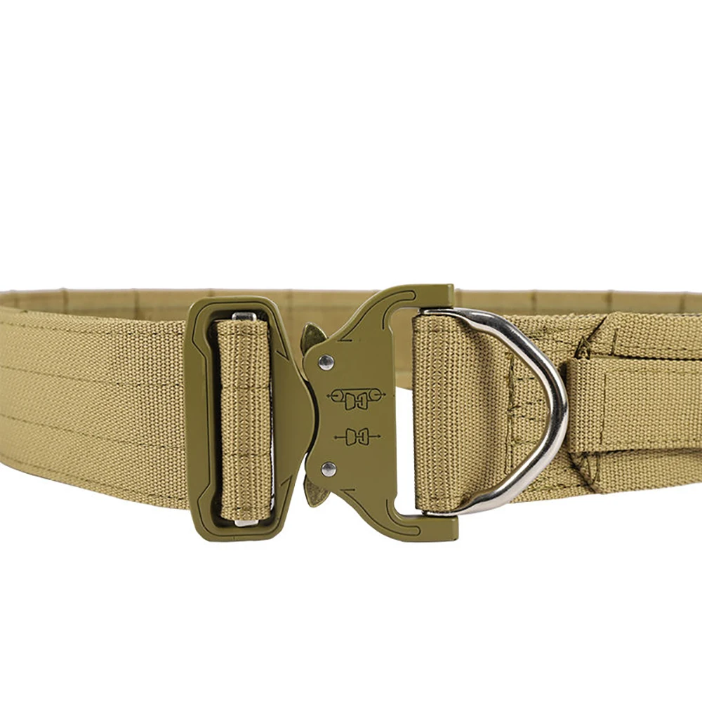 Quick Release Dring Fighter Belt Tactical Molle Belt Multicam CS Belt Outdoor Military Hunting Combat Inner & Outer Belt