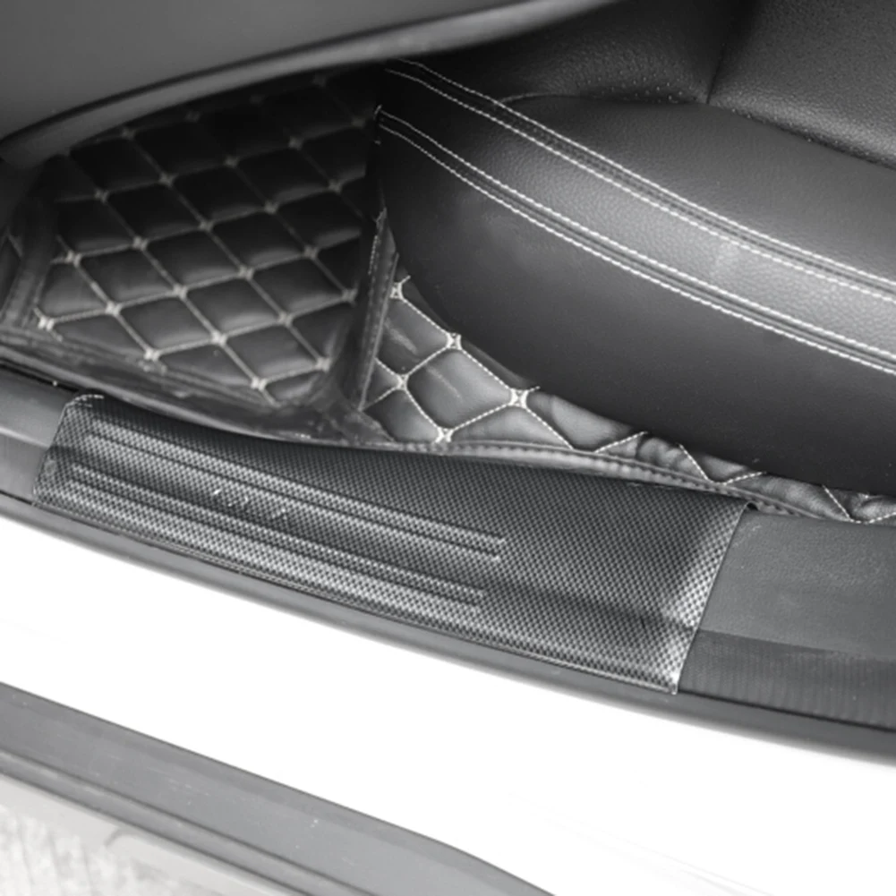 

A57E-Car Sill Strip Car Welcome Pedal Protection Sticker For Mercedes Benz CLA Class W176 C117 X156 GLA200/220/260 2013-2019