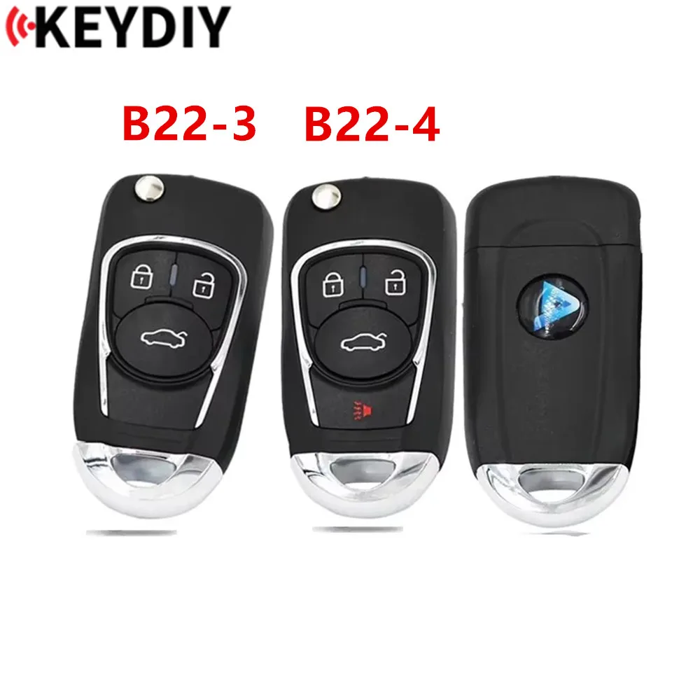 3PCS Keydiy KD B22 B22-3 B22-4 Universal Remote Key 3 / 4 Buttons Smart Remote Key for KD900 KD-x2 KD Mini Car Remote Key