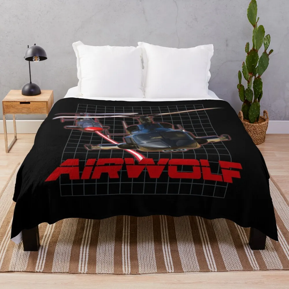 

Airwolf Throw Blanket bed plaid Cute for winter Luxury Thicken cosplay anime Blankets