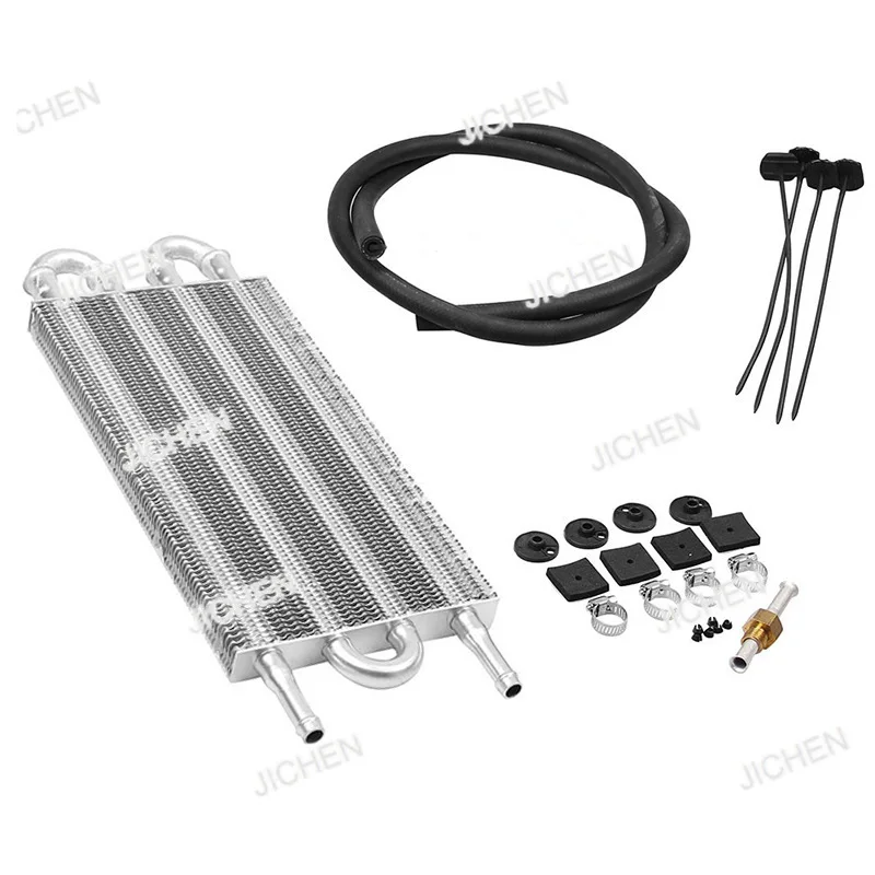 

XHH Automobile Modified Gearbox Radiator Air Conditioner Tube Belt Condenser, Row Tube Condenser 4 Rows 6 Rows 8 Rows Silver