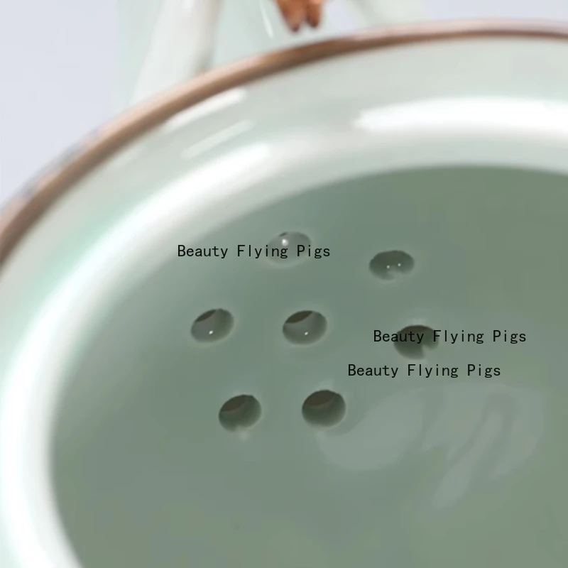 1100ml ceramic teapot Ceramic Japanese style tea pot With filter screen Tea set accessories Household tea room utensils