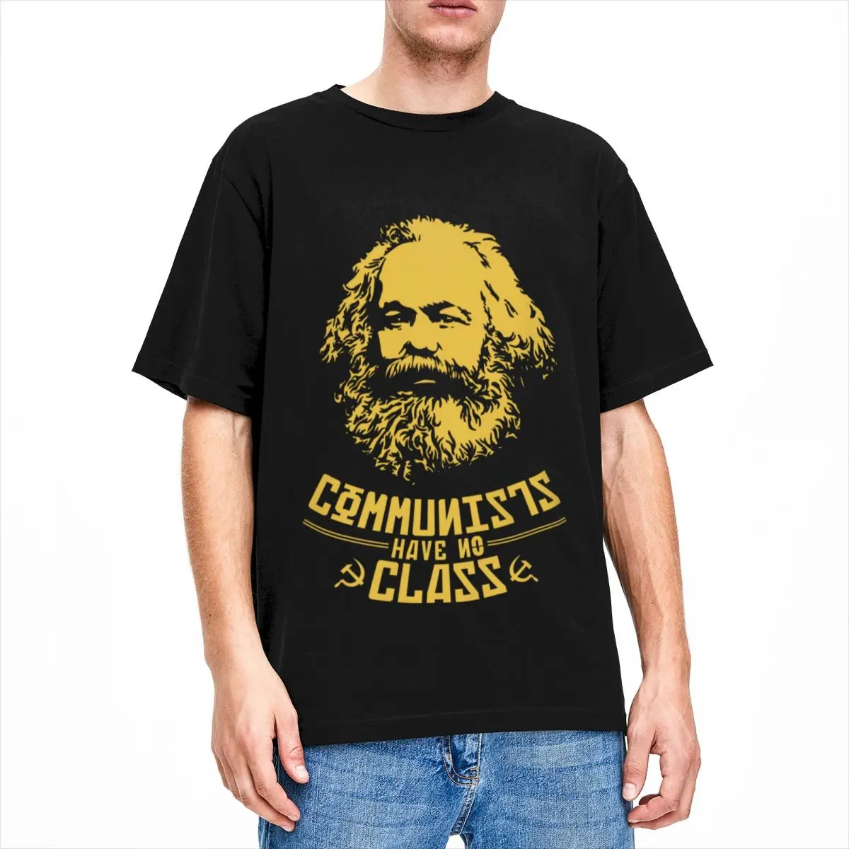 Men Women Shirt Karl Marx Communists Have No Class Stuff Novelty Pure Cotton Short Sleeve T Shirt