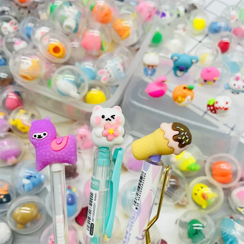 20/60 Pcs 32mm Transparent Eggshell Mixed Toy Kids Birthday Party Favor Pinata Gift Bag Filler Carnival Christmas Gifts Reward