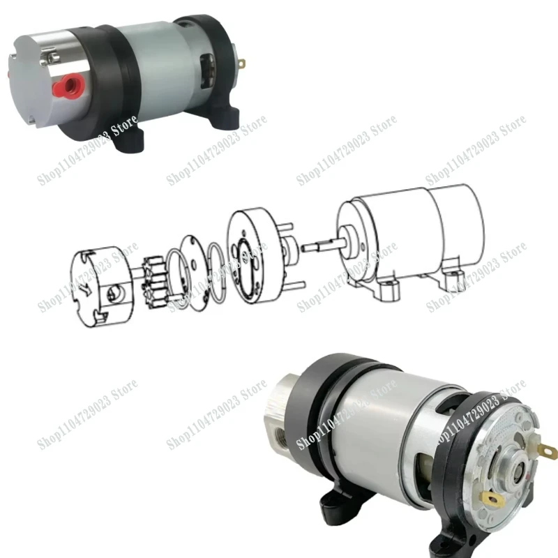 2026 New self-priming micro-pump DC 24v constant current pumping gear pump with 30w brush  for packaging and selling machines