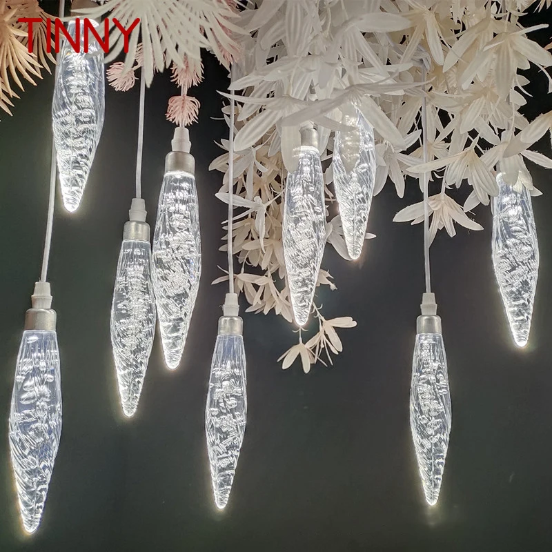 

TINNY Modern Wedding Pendant Lamp Festival Lights Atmosphere LED Light For Party Stage Prop Background Decorationnd