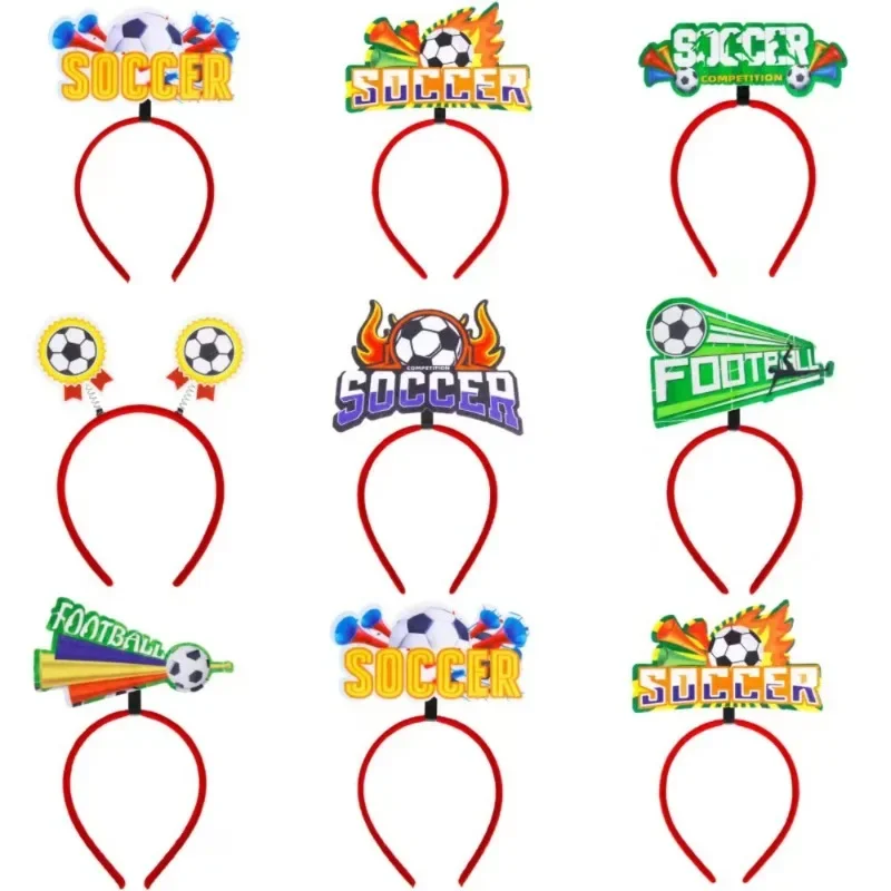 

Football Fans Headband&hair clip Football Theme Party Dressing Props Football Match Hair Band Soccer Sports Meeting Support Prop