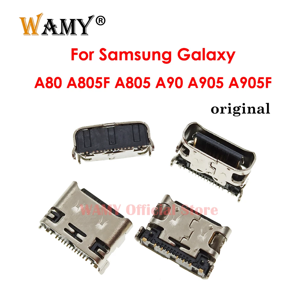 

2-100Pcs USB Charging Charger Dock Port Connector For Samsung Galaxy A80 A805F A805 A90 A905 A905F Type C Jack Socket Plug