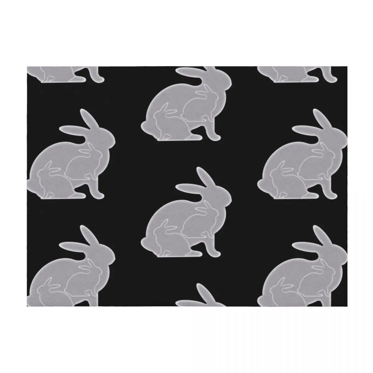 

Black and White Rabbit Triads Throw Blanket Baby Bed Fashionable decorative sofa bed Blankets