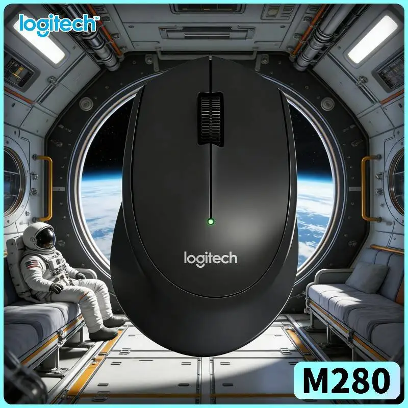 Logitech M280 Wireless Mouse 2.4GHz Nano Dongle 1000 DPI Soft Secure Hold 18-Month Battery for Office Laptop PC