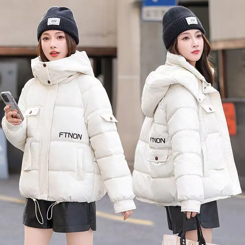 

NewWinter Down Cotton Jacket Women Parkas Hooded Overcoat Casual Short Thick Warm Windproof Cotton Padded Coat Ladies Outerwear