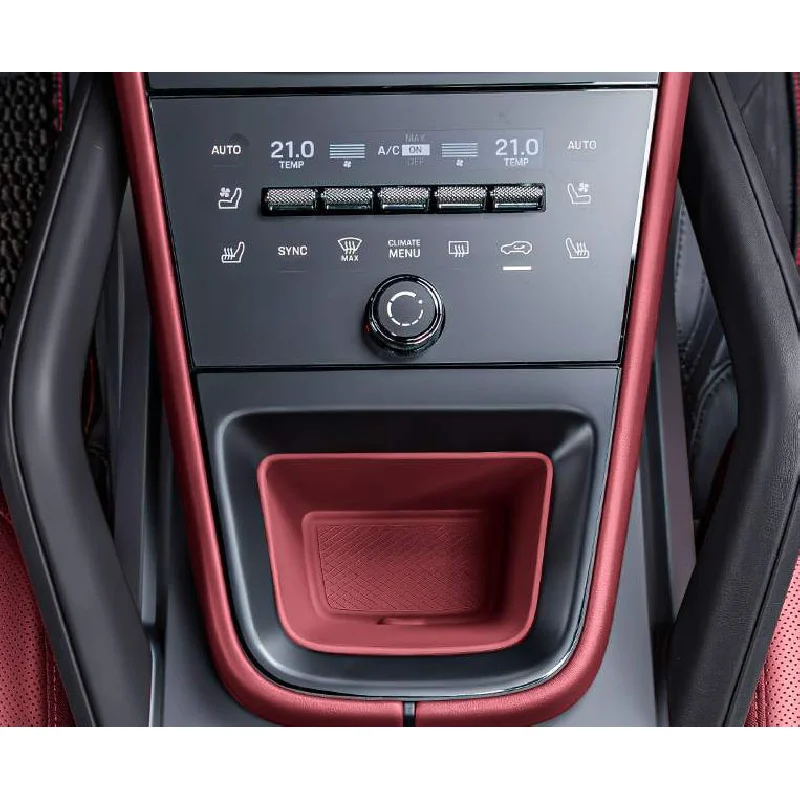 

Car Silicone Center Console Organizer Box Insert Anti Slip For Porsche Cayenne 2024 2025 Car Interior Accessories