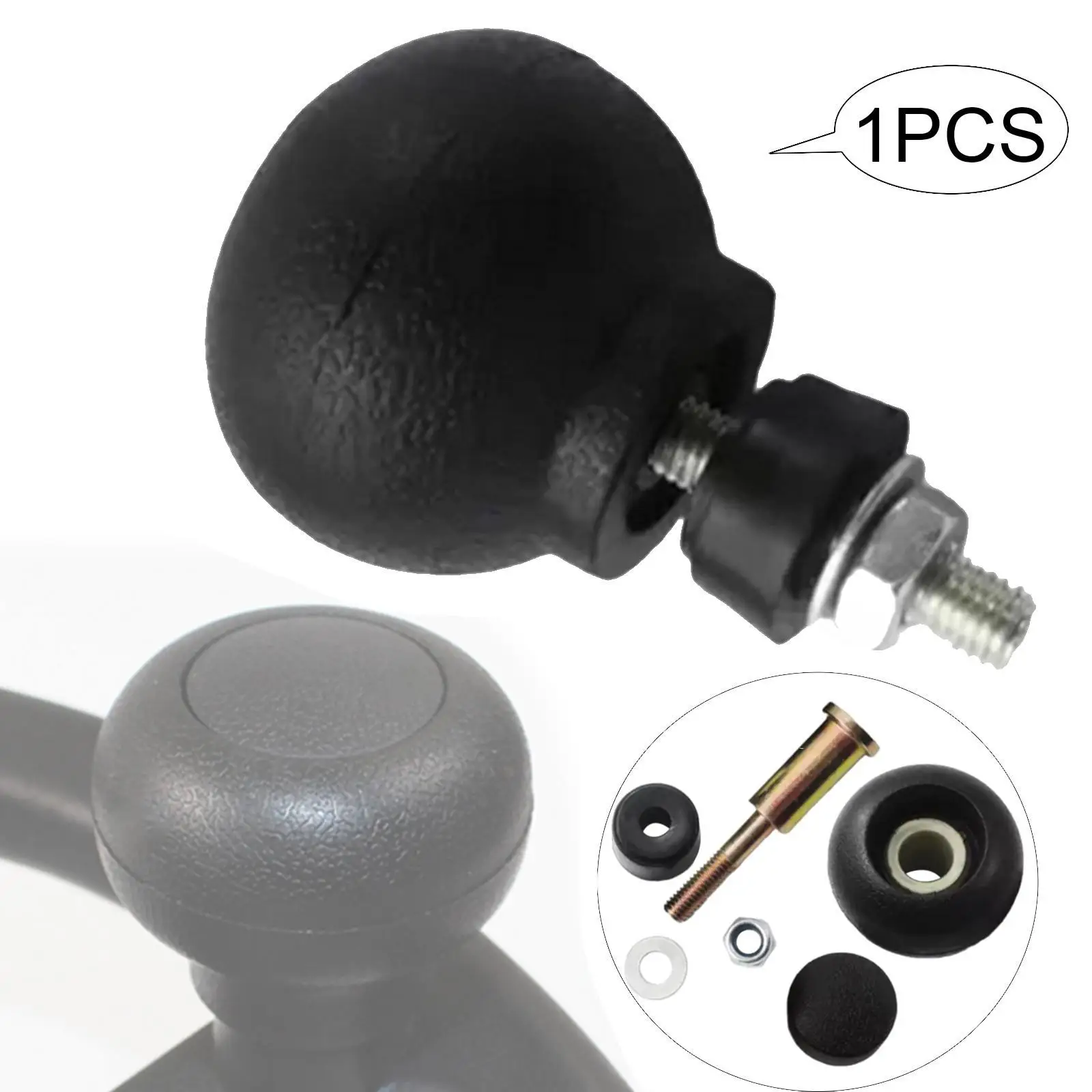 Forklift Steering Wheel Ball Head Handle Knob Ergonomic Replace Parts 5x7.8cm Easily Install Replacement Generic Accessories