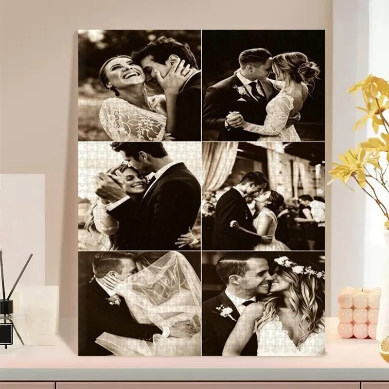 35/300/500/1000pcs Personalized Custom Photo Puzzle Couple Photos Puzzle Custom Customized Puzzle Adult Personalised Toy Room