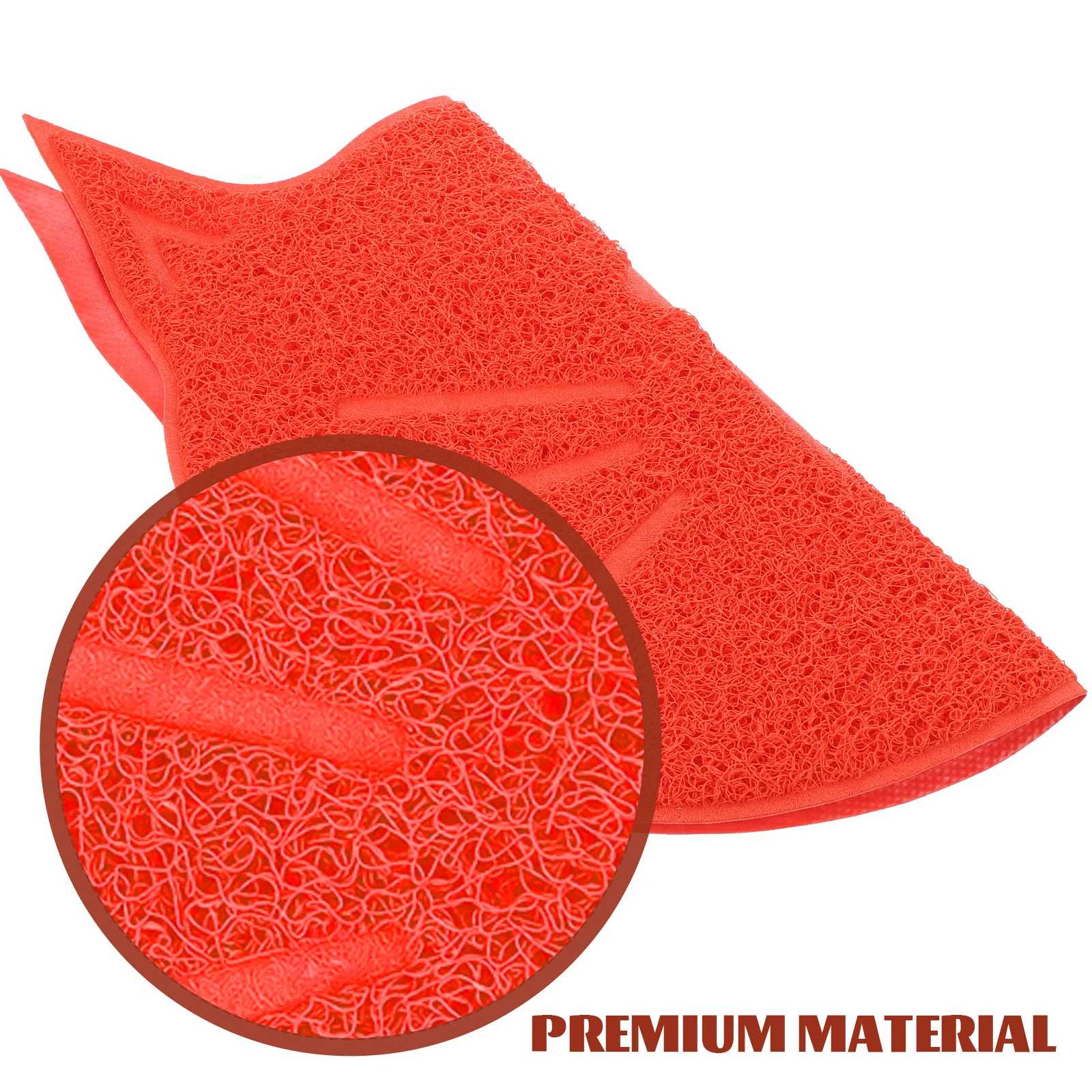 

Cat Shaped PVC Pet Mat Red 38x38cm Non Skid Waterproof Easy Clean Home Decoration Cat Feeding Placemat Dog Bowl Mat