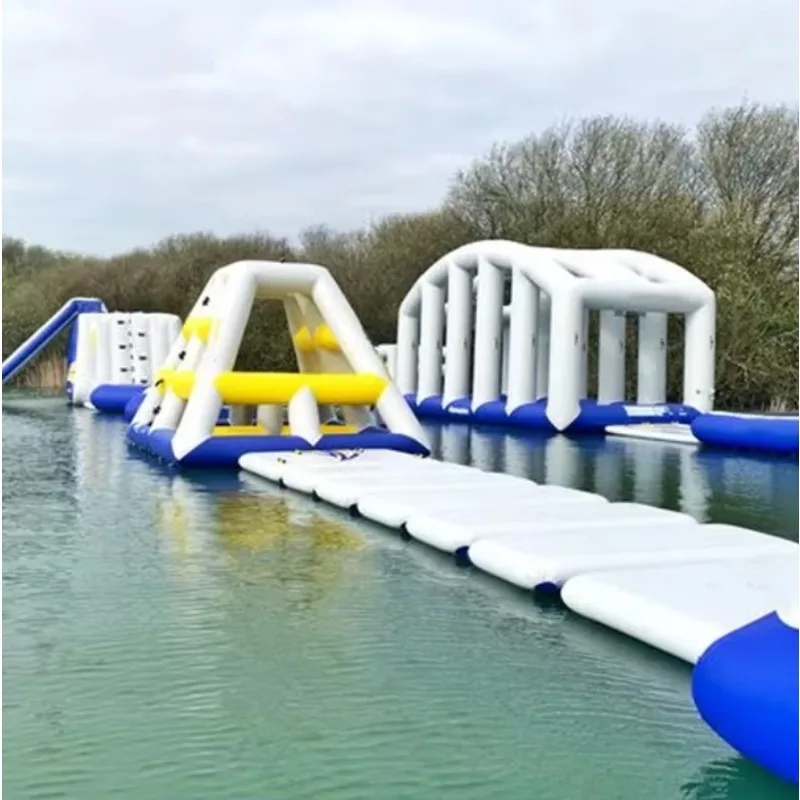 Tobogán Acuático Inflable de Alta Calidad para Parque Acuático, Casa de Brinco Inflable con Piscina en Venta