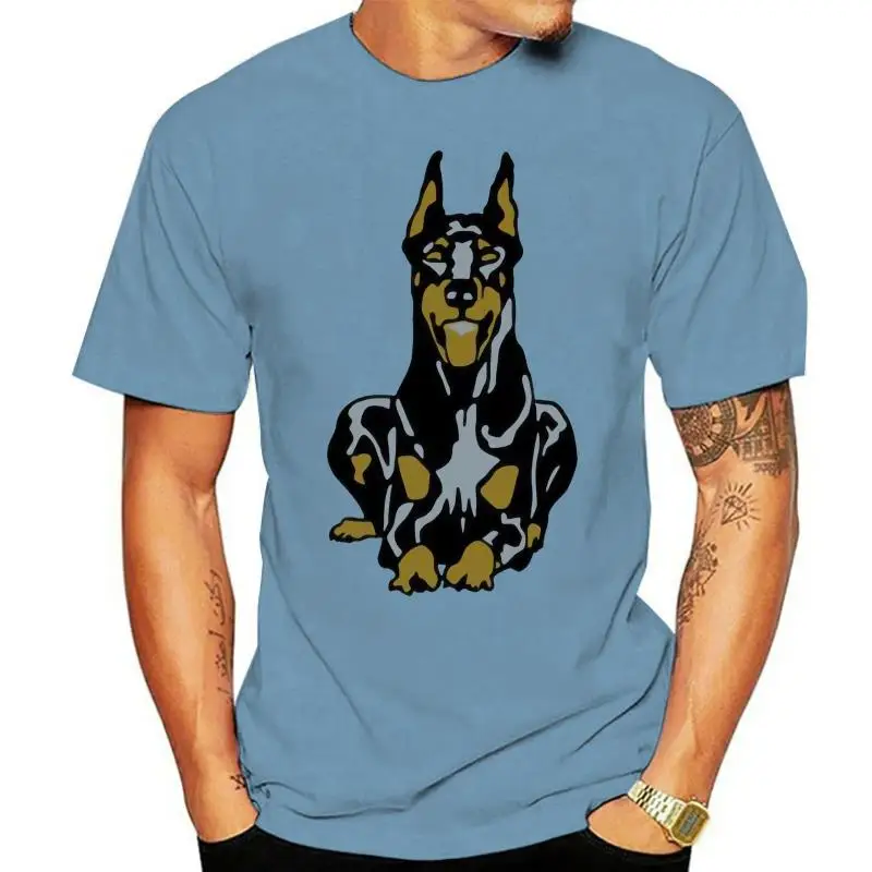 Fitness Dobermann Pinscher t-shirt for men Formal Breathable Harajuku mens tee t shirts clothing Pop Top Tee