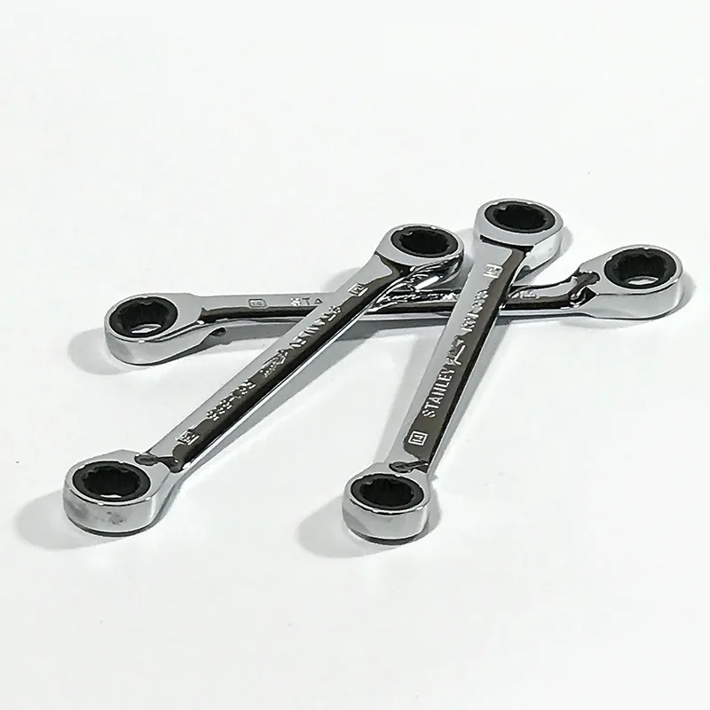 

Metric Double Plum Blossom Two-way Ratchet Allegro Plum Blossom Ratchet Wrench Double Head 8x9 17x19mm