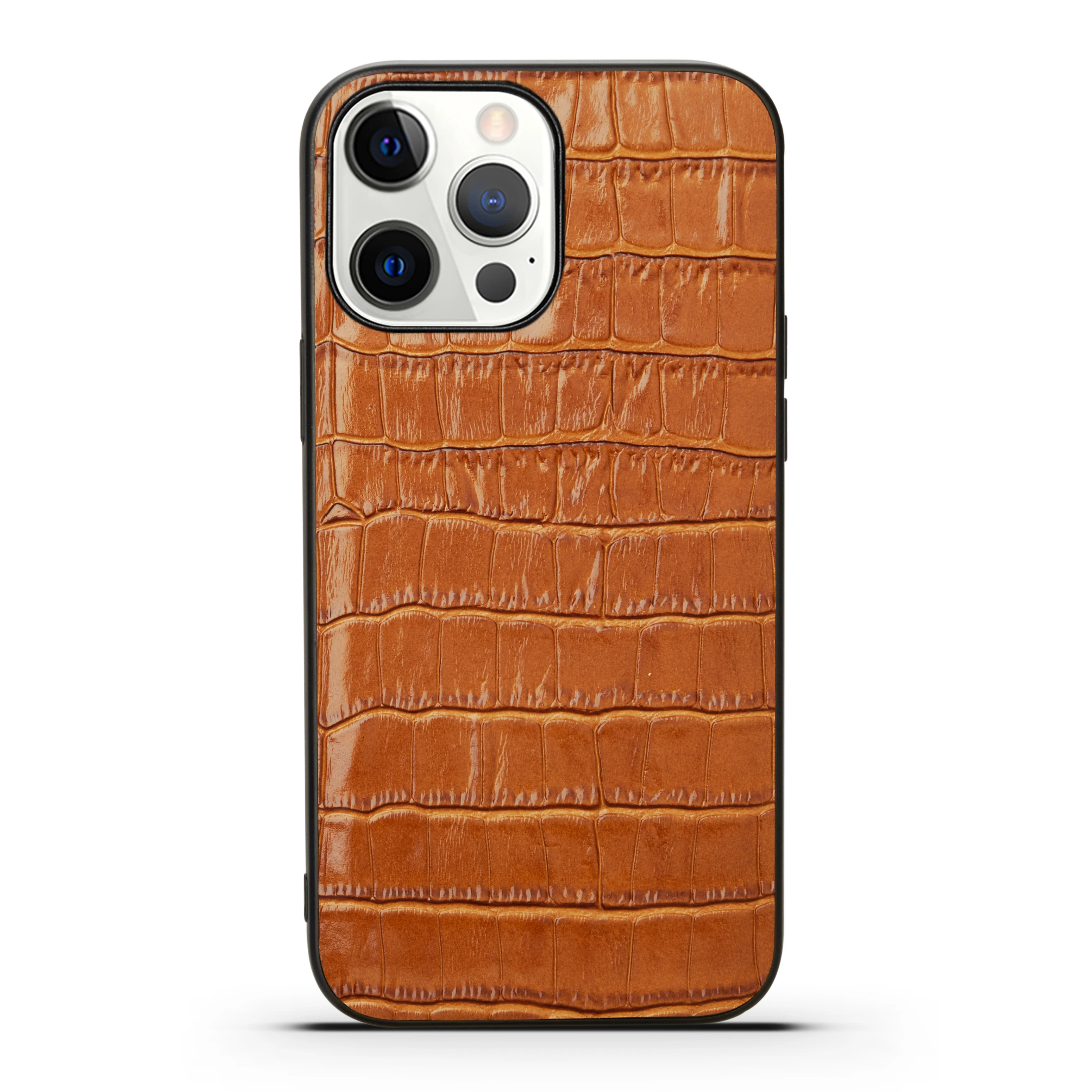 Ultra Thin Crocodile Genuine Leather Case For iPhone 15 16 14 13 11 12 Pro Max 7 8 Plus X XR XS Shockproof Cover