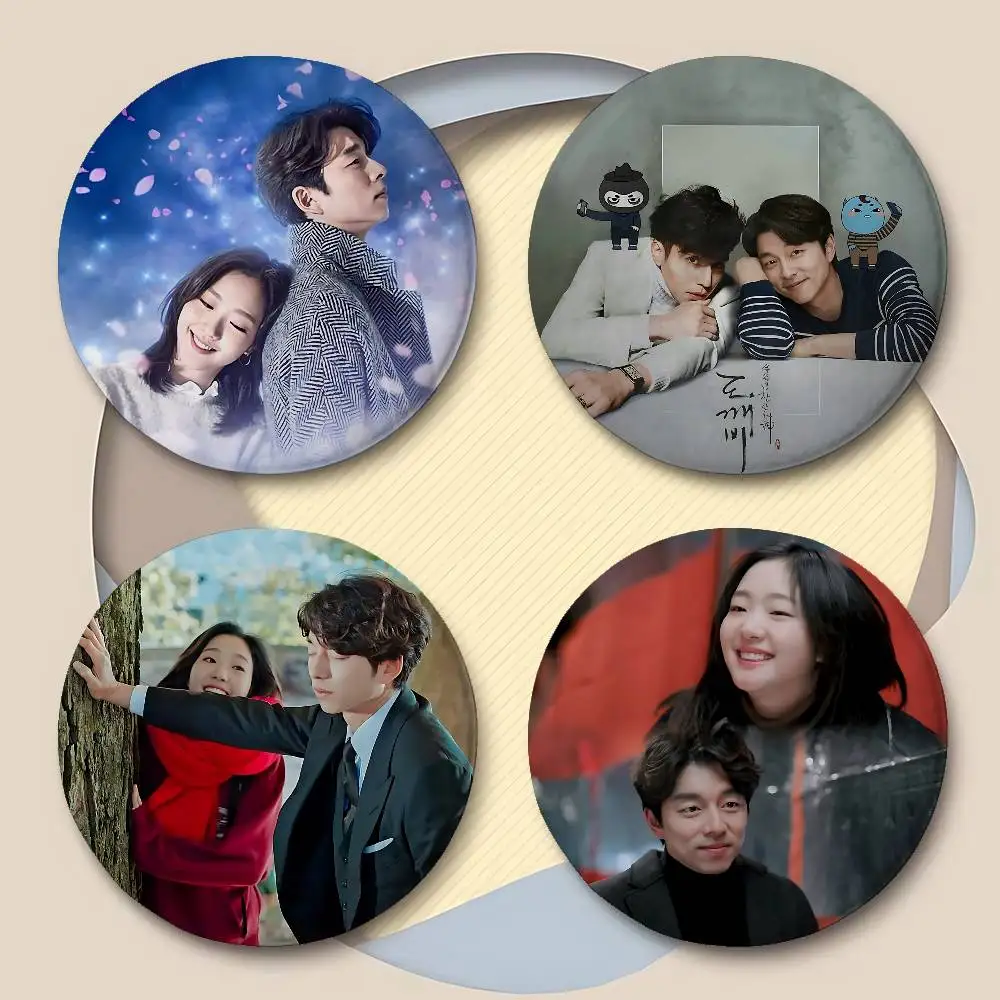 TV The L-Lonely And Great God Badges Peripheral Lapel Pins Tinplate Round Brooch For Shoulder Bag Accessories Souvenir Gifts