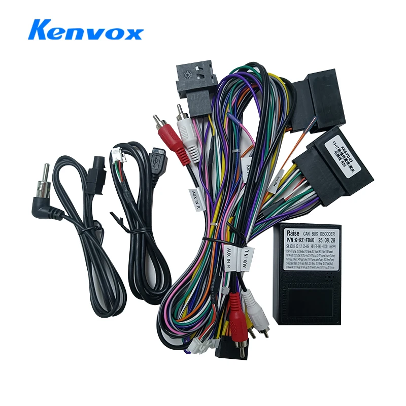 

Для Ford EcoSport 2013-2017 16-контактный адаптер жгута проводов Android плеер мультимедийные стерео кабели Canbus Canbox DVD радио GPS питание